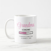 Mug Grand-mère rose Chargement de Faire-part de grosse (Gauche)