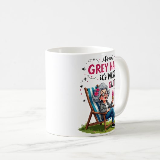 Mug Grand-mère rustique (Devant droit)