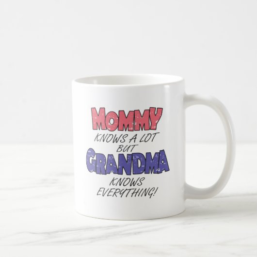 Mug Grand-mère sait tout (Droite)