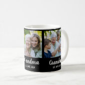 Mug Grand-mère Script Black 3 Photo établi (Devant droit)