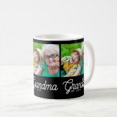 Mug Grand-mère Script Black 3 Photo établi (Devant droit)