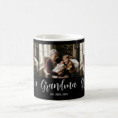 Mug Grand-mère Script Noir 3 Photo (Centre)
