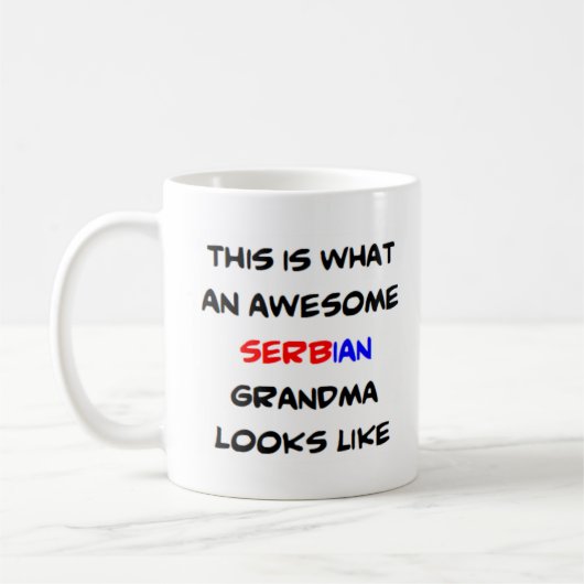 Mug grand-mère serbe, génial (Gauche)