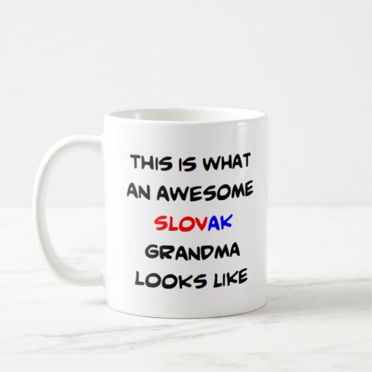 Mug grand-mère slovaque, génial (Gauche)