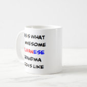 Mug grand-mère taïwanaise, géniale (Devant gauche)