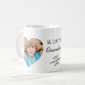 Mug Grand-mère Vous Aimez Photos Coeurs (Devant gauche)