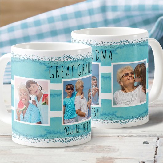 Mug Grand-mère Vous êtes le meilleur - 3 Photo Aqua