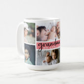 Mug Grand-mère We Love You Photo Collage (Devant gauche)