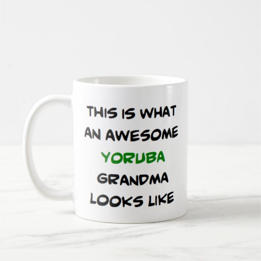 Mug grand-mère yoruba, génial (Gauche)