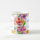 Mug Grand-mères Filles Fleurs Jaune Violet (Centre)