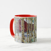 Mug Grand Mesa Cabine isolée dans une forêt (Devant gauche)