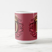 Mug Grand Monogramme D sur Velours Rouge (Centre)