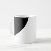 Mug Grand monogramme noir et blanc (Devant gauche)