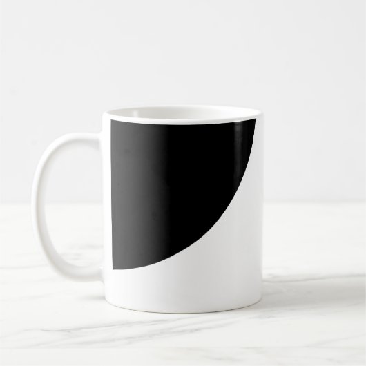 Mug Grand monogramme noir et blanc (Gauche)