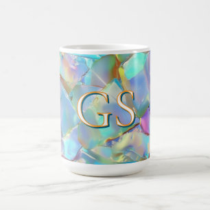 Mug Grand Monogramme ou Nom sur Opale