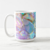 Mug Grand Monogramme ou Nom sur Opale (Gauche)
