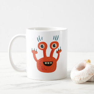 Mug Grand monstre mignon de sourire observé drôle