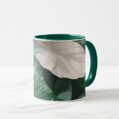 Mug Grand Motif à feuilles foncées (Devant droit)