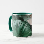 Mug Grand Motif à feuilles foncées (Devant gauche)