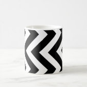 Mug Grand Motif vertical Chevron noir et blanc (Centre)