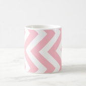 Mug Grand Motif vertical Chevron rose et blanc (Centre)