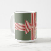 Mug Grand Nœud de Ruban Rayé (Devant gauche)