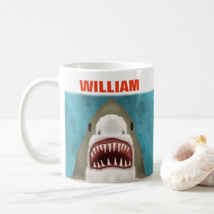 Mug Grand océan personnalisé par attaque de requin