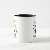 Mug Grand oiseau et nombre | Joyeux Halloween (Centre)