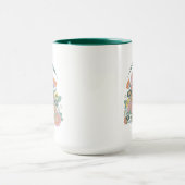 Mug Grand Oiseau | Florale graphique de bonté (Centre)