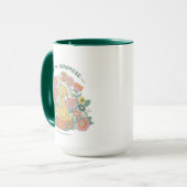Mug Grand Oiseau | Florale graphique de bonté (Devant gauche)