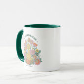 Mug Grand Oiseau | Graphisme floral de gentillesse (Devant gauche)