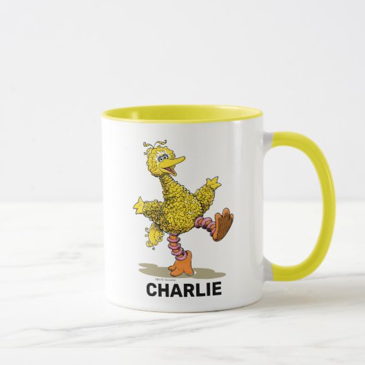 Mug Grand oiseau Retro personnalisé (Droite)