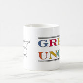 Mug Grand oncle avec votre propre texte (Centre)