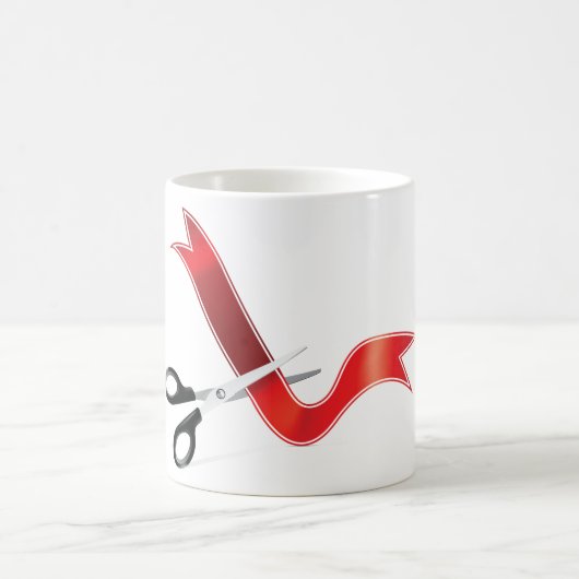 Mug Grand Ouverture Célébration Ciseaux Couper le ruba (Centre)