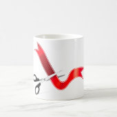 Mug Grand Ouverture Célébration Ciseaux Couper le ruba