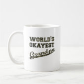Mug Grand-papa 2 d'Okayest du monde (Gauche)