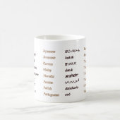 Mug Grand-papa dans 24 langues différentes du monde (Centre)