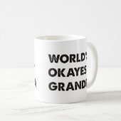 Mug Grand-papa d'Okayest du monde (Devant droit)