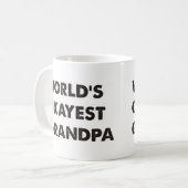 Mug Grand-papa d'Okayest du monde (Devant gauche)