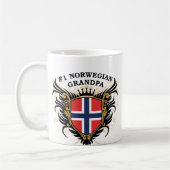 Mug Grand-papa norvégien du numéro un (Gauche)