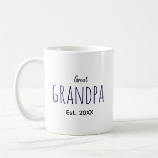 Mug Grand Papy Est. 20XX Grande idée cadeau grand-père