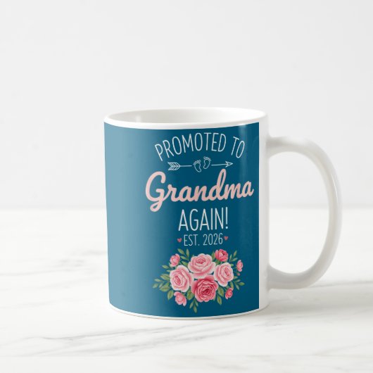 Mug Grand-parent Promu En Grand-mère Encore Ét. 2026,  (Droite)