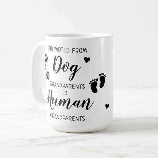 Mug Grand-parents Faire-part de grossesse (Devant gauche)