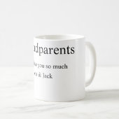 Mug Grand-parents nous vous aimons ajouter nom simple  (Devant droit)
