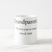 Mug Grand-parents nous vous aimons ajouter nom simple  (Centre)