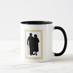 Mug Grand-parents Silhouette Noms Musique