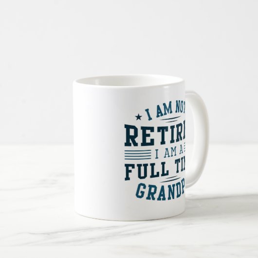 Mug Grand-père à temps plein (Devant droit)