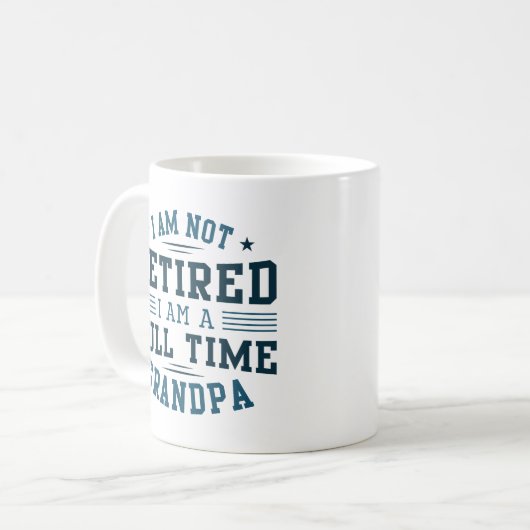 Mug Grand-père à temps plein (Devant gauche)