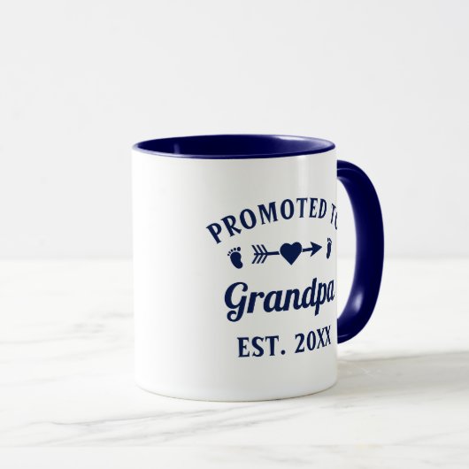 Mug Grand-Père Abuelo Gramps Papa Promu À Grand-Père (Devant droit)