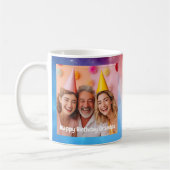 Mug Grand-père Anniversaire Photo Message Ballons Mode (Gauche)